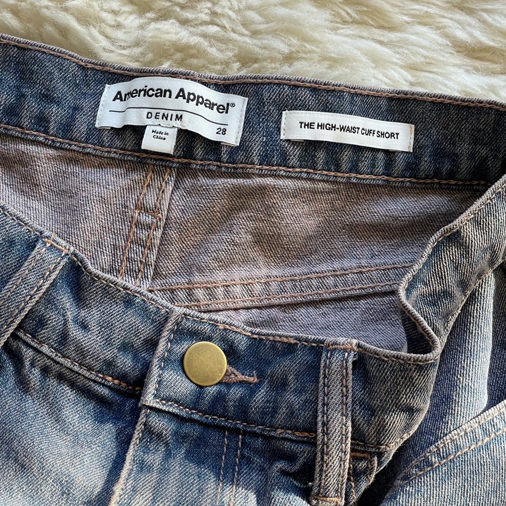 New American Apparel High Rise Shorts